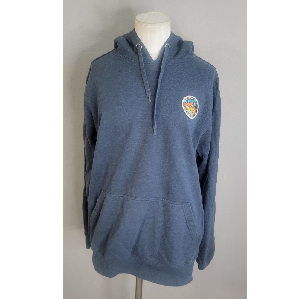 Rab Journey Pull-On Hoody Large Navy Heather Graphic Patch Men Hoodie Sweatshirt